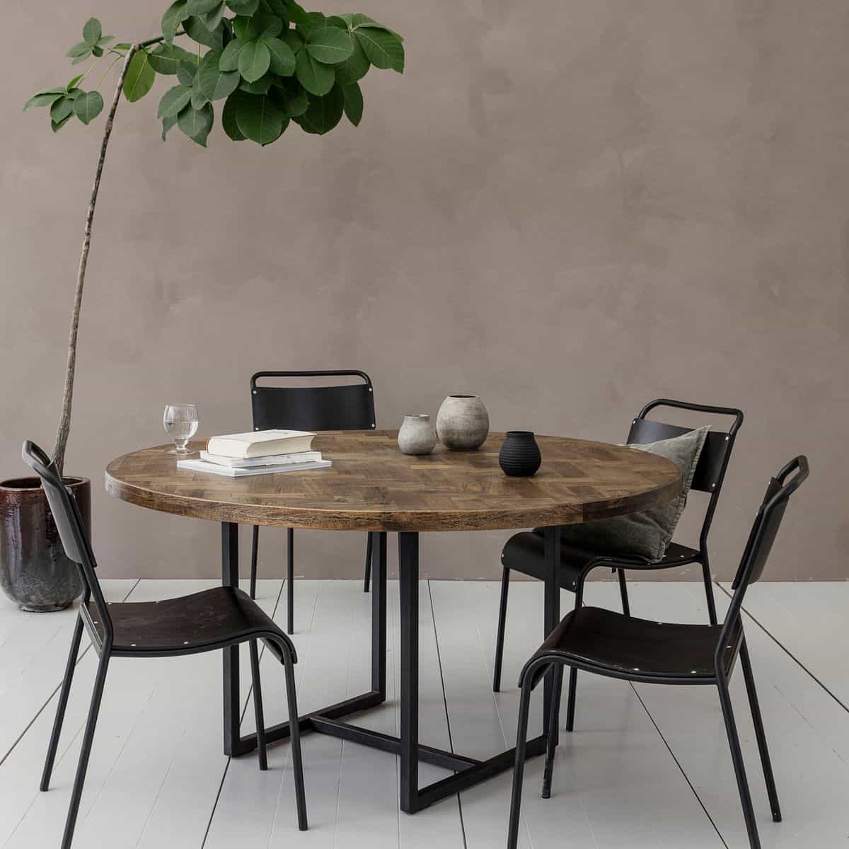 vælge anspore Duplikering Spisebord med den smukkeste bordplade - Ø140cm - Miomio.dk